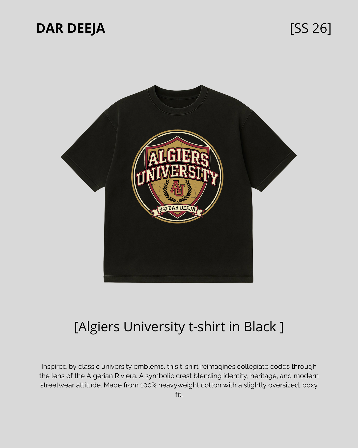 T-shirt Algiers university