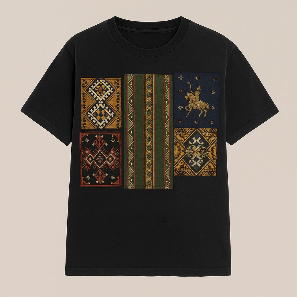 T-shirt Patchwork Amazigh — Boxy fit — Dar Deeja