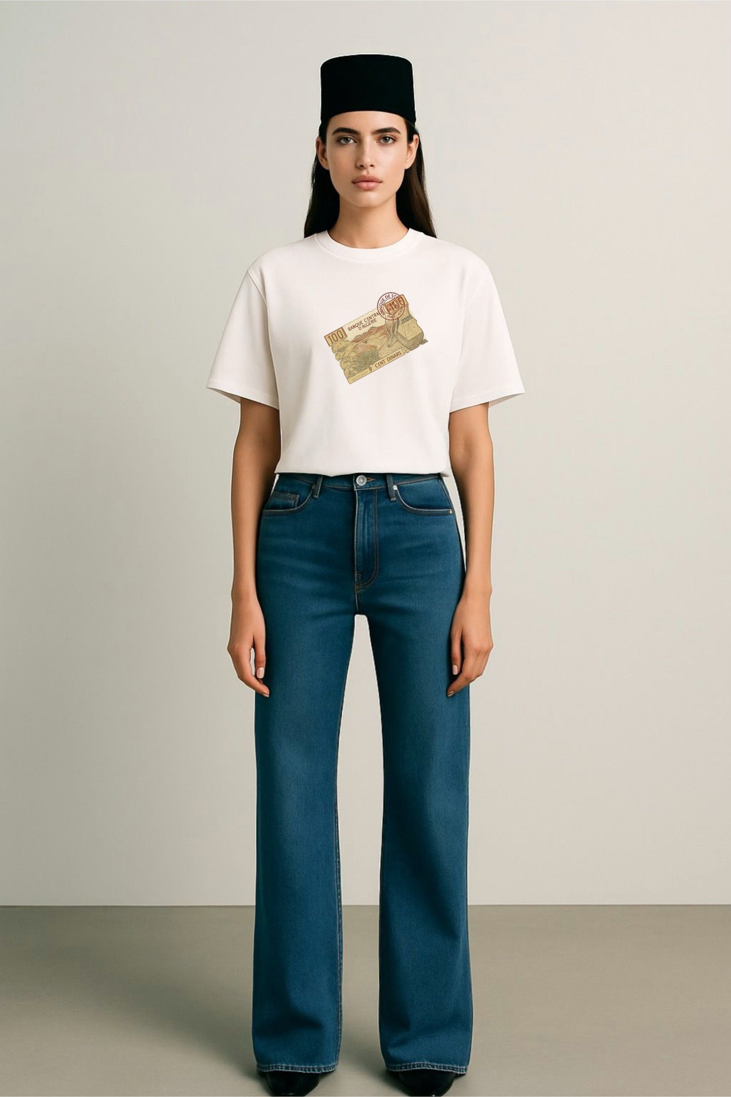 T-shirt 100 Algerian Dinars — Boxy fit — Dar Deeja