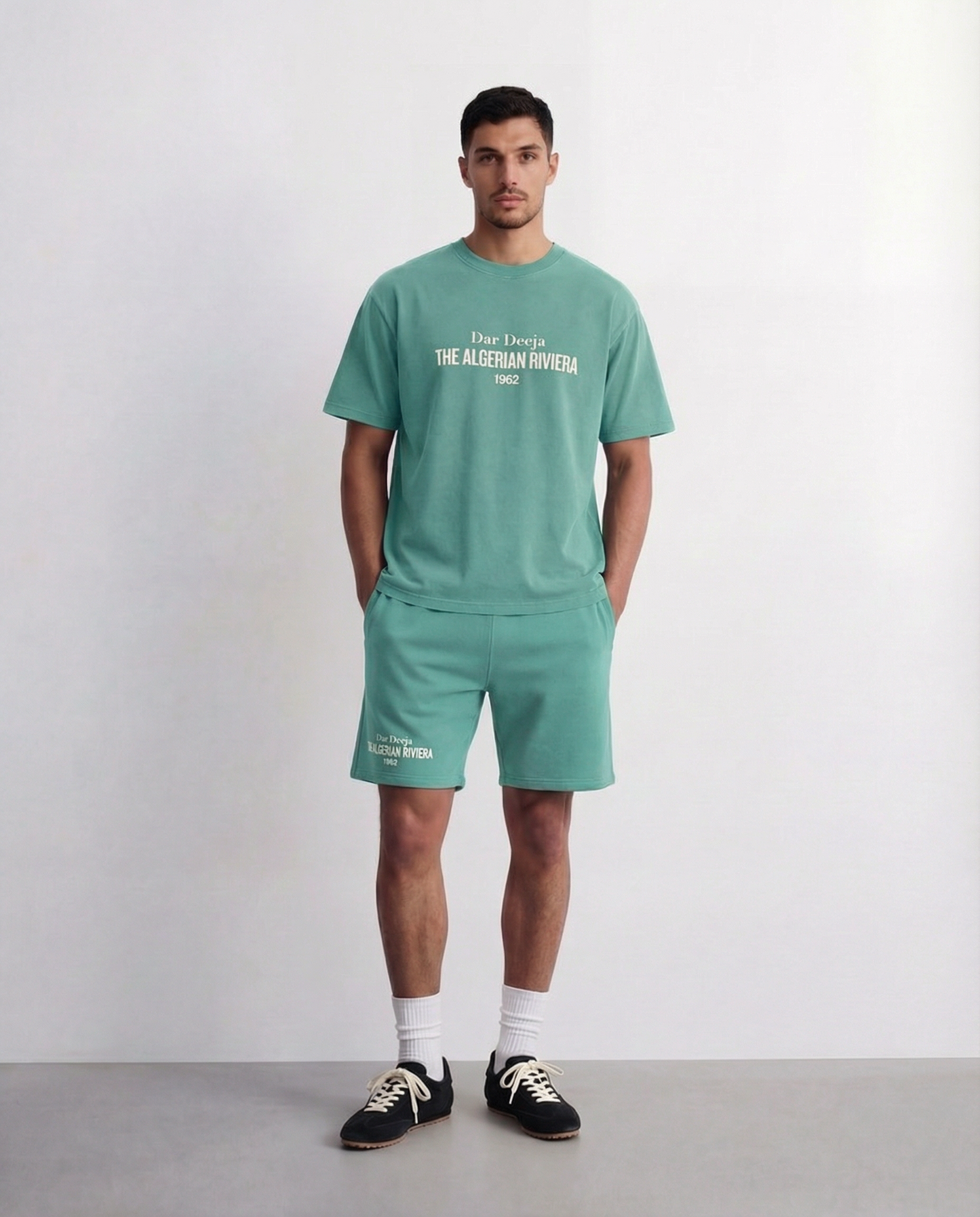Short Oversize Mediterranean Blue — The Algerian Riviera 1962 | Dar Deeja