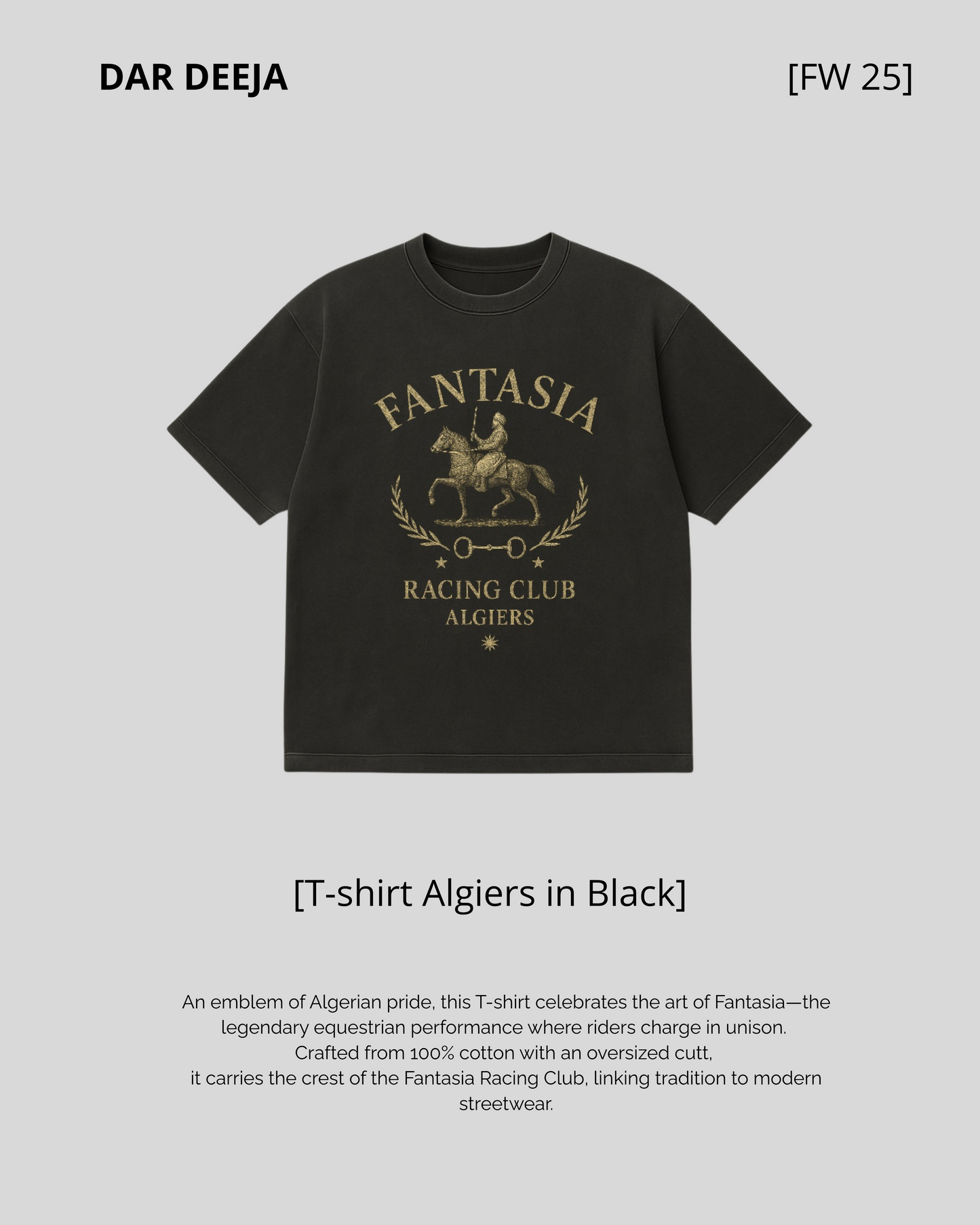 Fanstia Racing Club T-shirt — Boxy fit — Dar Deeja