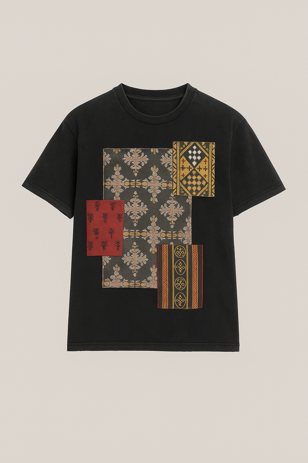 T-shirt Patchwork Amazigh — Boxy fit — Dar Deeja