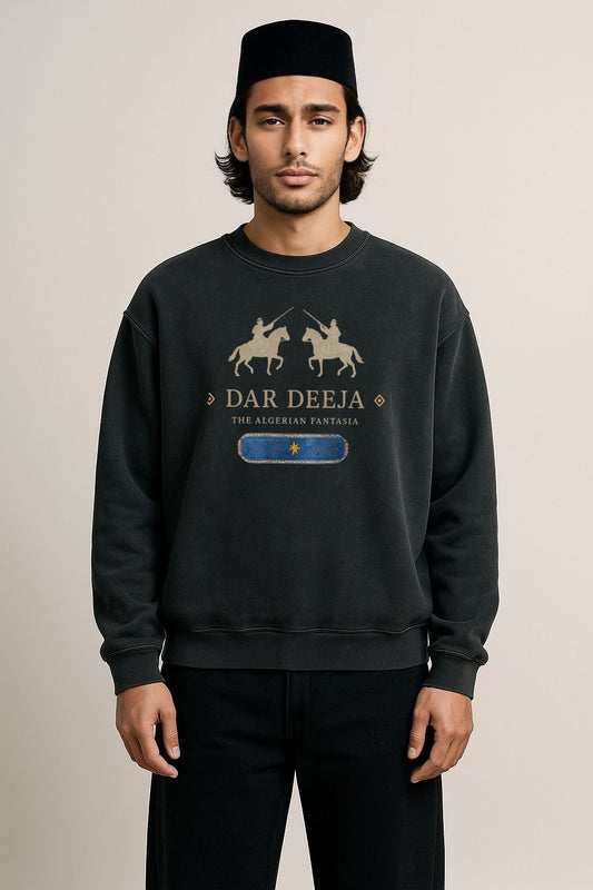 Crewneck Fantasia Vintage Black — Dar Deeja
