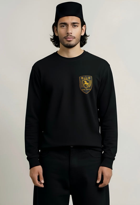 T-shirt Manches Longues Emblème Brodé — Dar Deeja