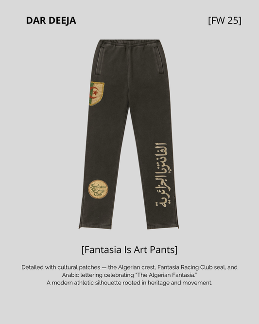 Fantasia Is Art Track Pants – Vintage Black