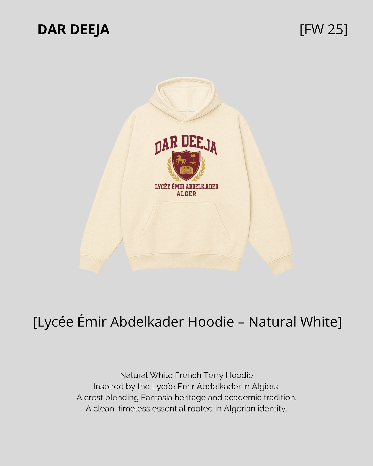Emir Abdelkader High School Hoodie — Dar Deeja