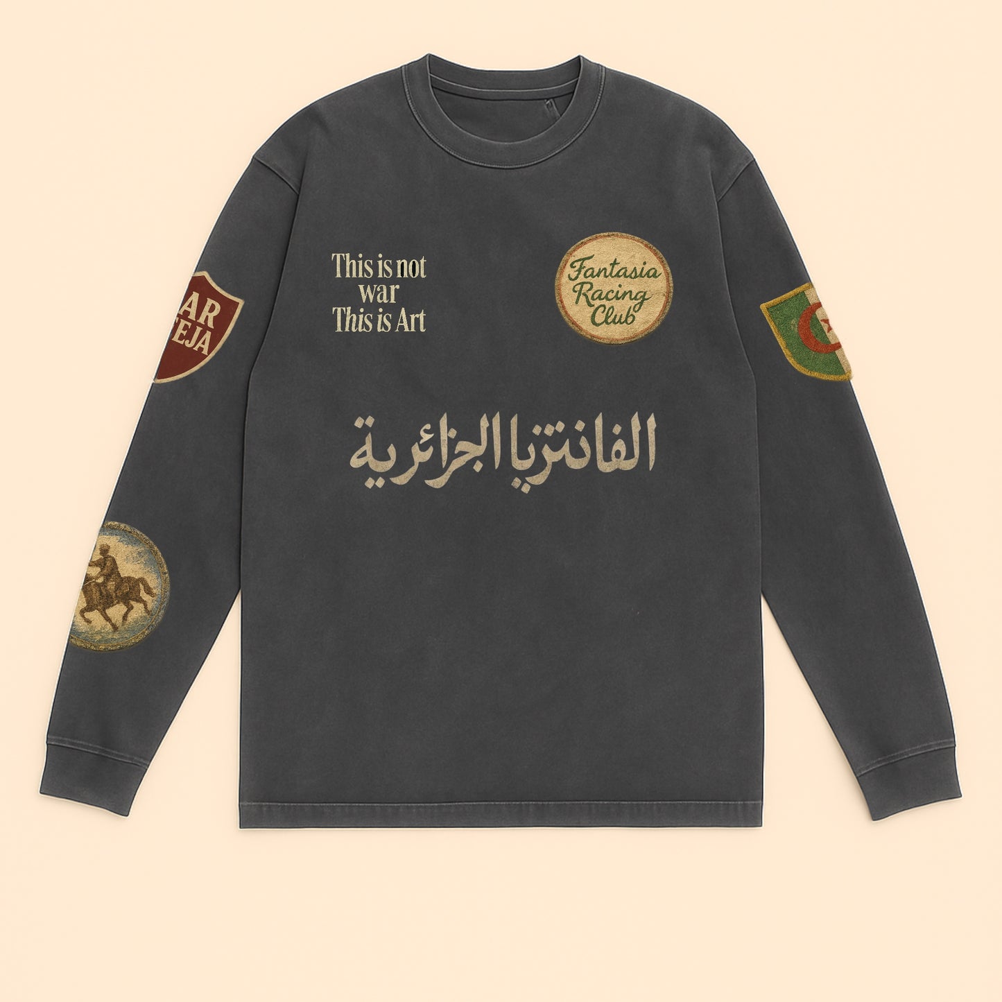 T-shirt manches longue Fantasia is Art  — Oversized — Dar Deeja