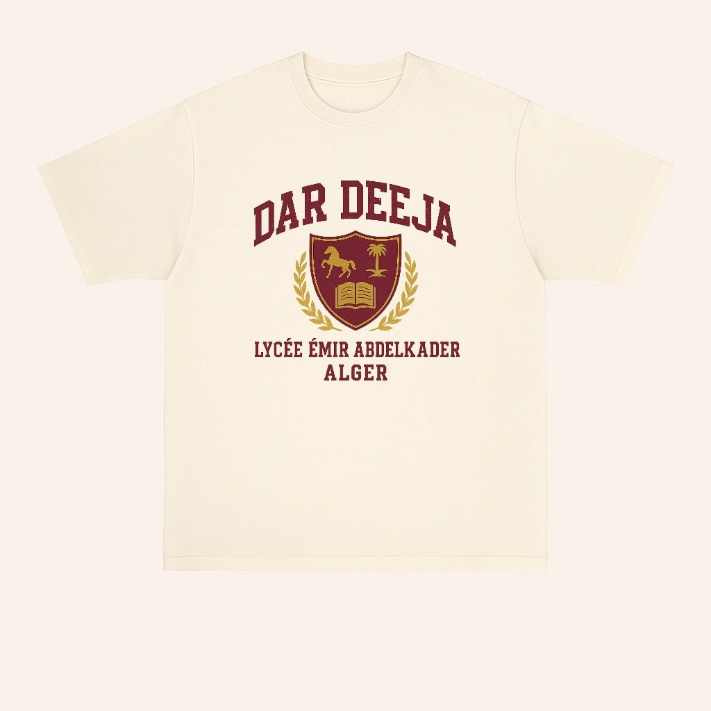 T-shirt Lycée Emire Abdelkader — Boxy fit — Dar Deeja