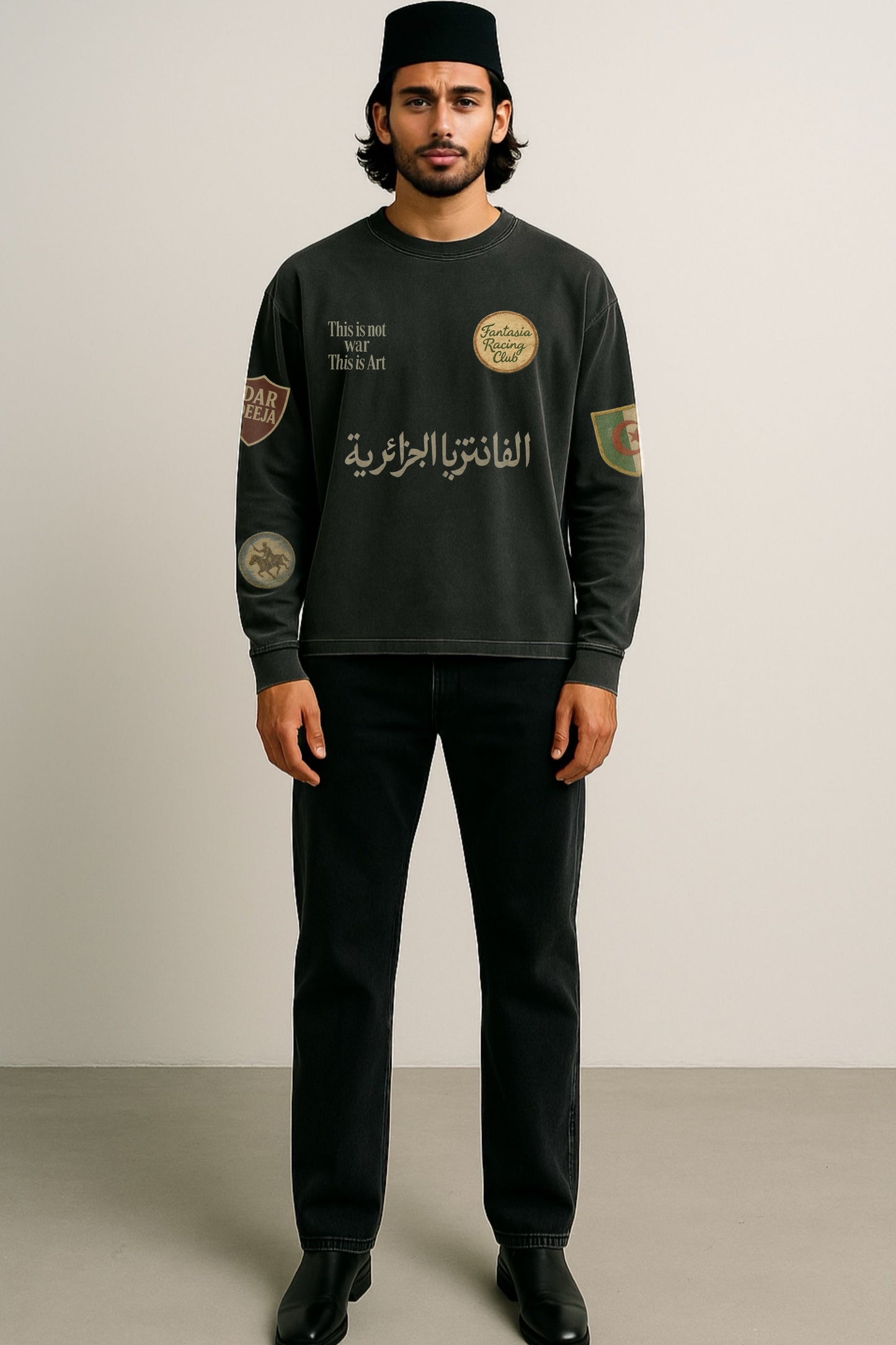 T-shirt manches longue Fantasia is Art  — Oversized — Dar Deeja