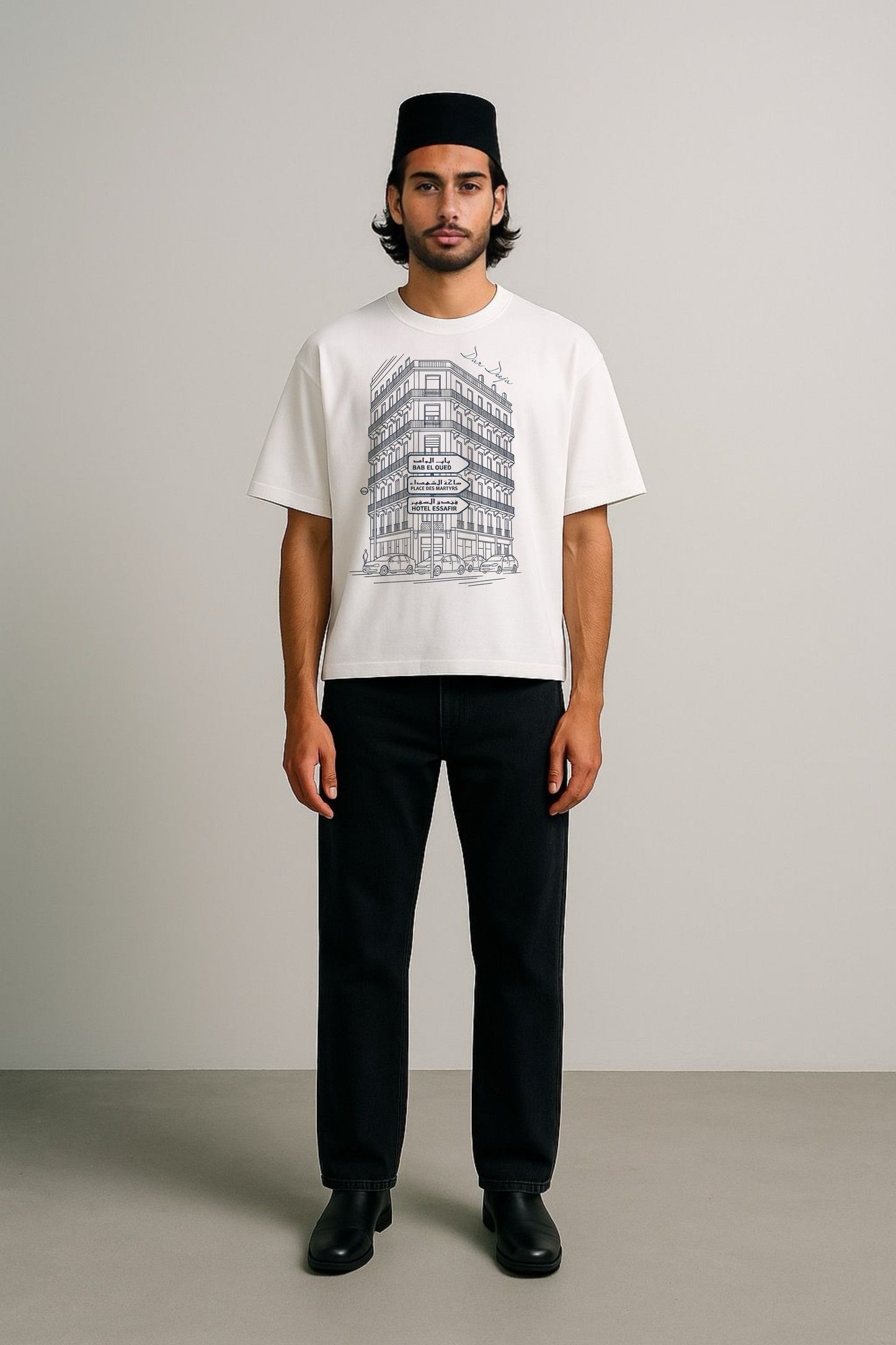 T-shirt Face d’Alger — Boxy fit — Dar Deeja