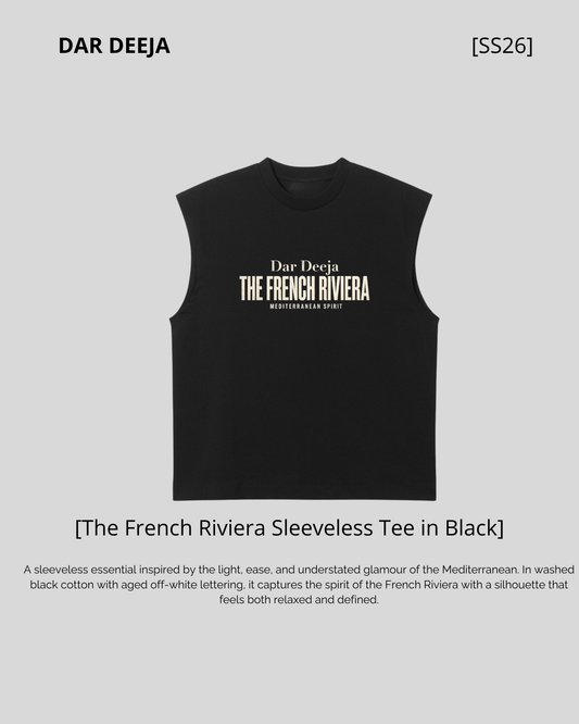Débardeur Oversize Noir – The French Riviera | Dar Deeja
