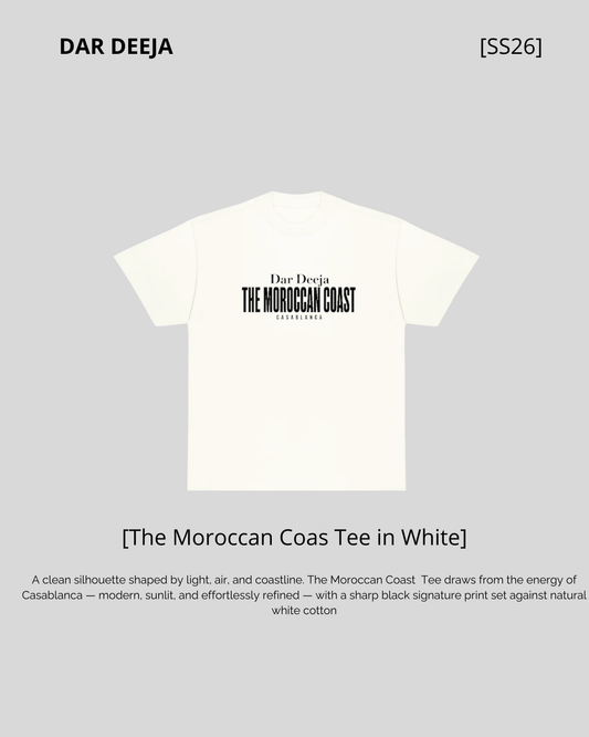 T-Shirt Oversize Blanc – The Moroccan Coast Casablanca | Dar Deeja
