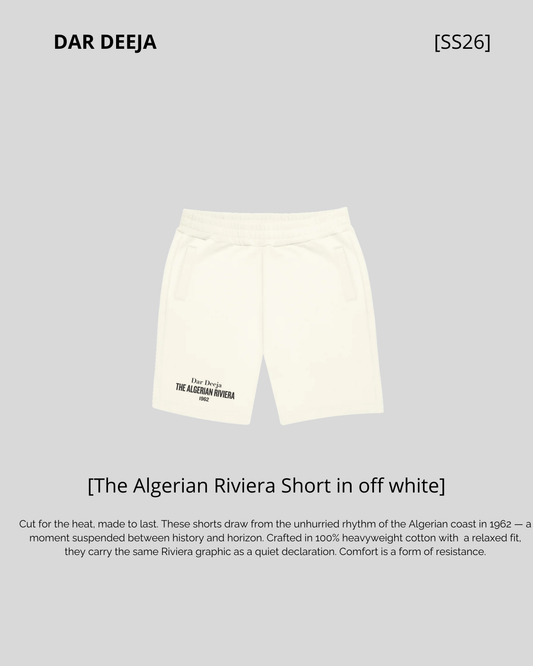 Short Oversize Off-White — The Algerian Riviera 1962 | Dar Deeja